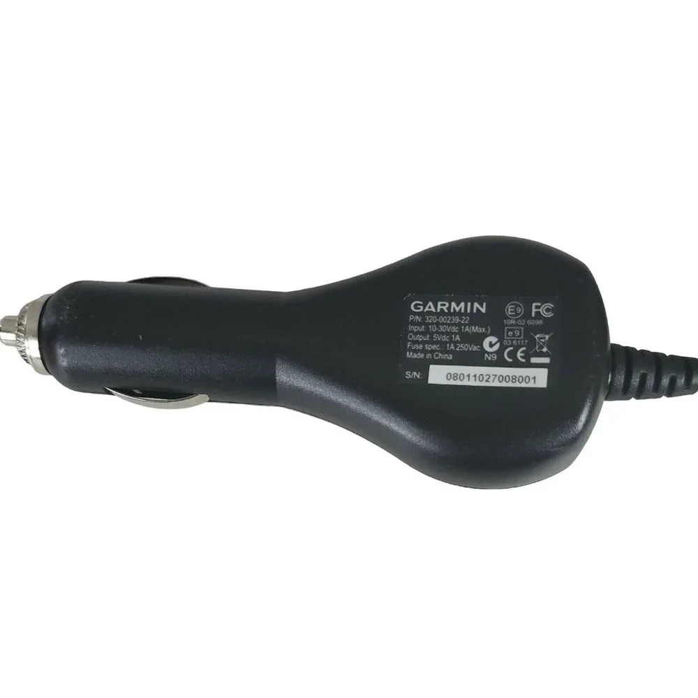 Genuine Garmin Nuvi 320-00239-22 GPS Mini-USB Vehicle Car Charger adapter
